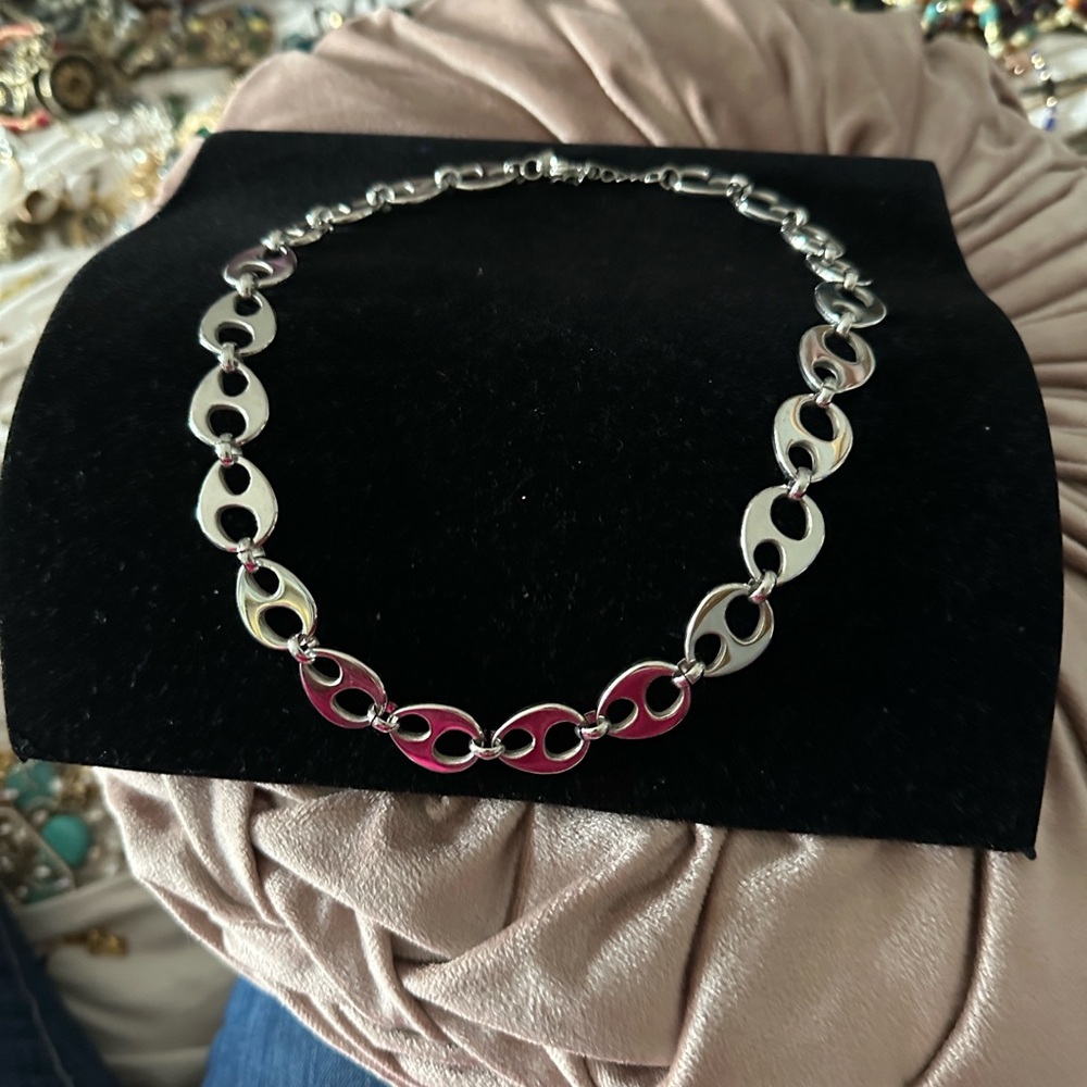 AHAVA Silver and Pink Necklace